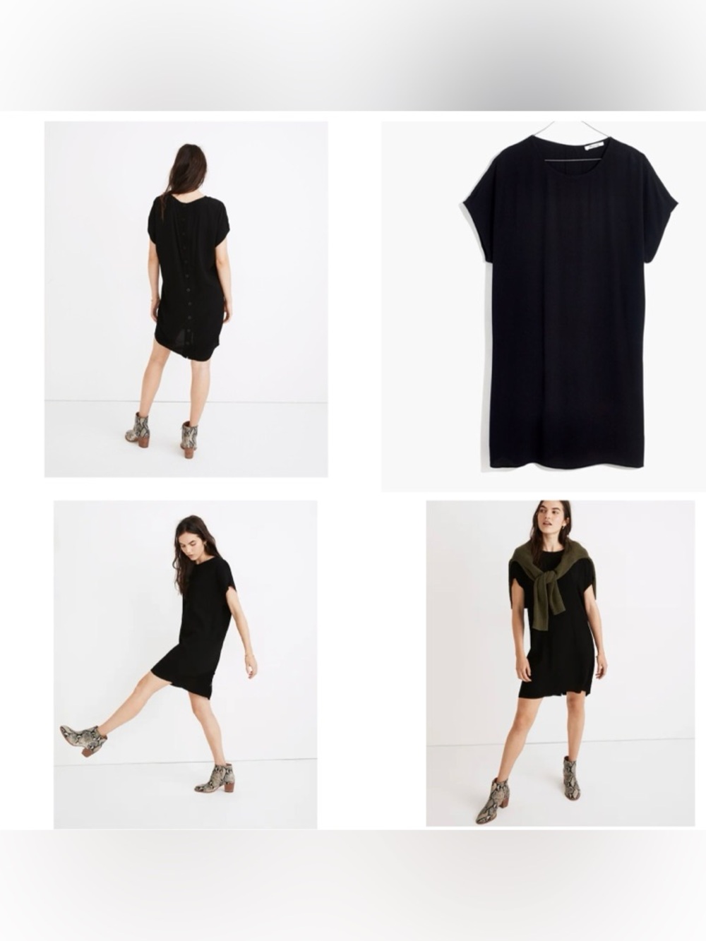 Madewell
Crewneck Button-Back Easy Dress